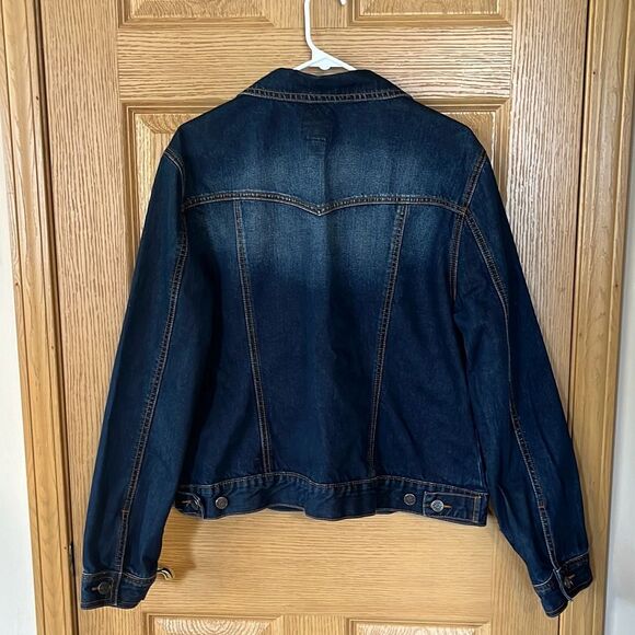Roper Dark Denim Jean Jacket Women’s XL 100% Cotton - Picture 4 of 5